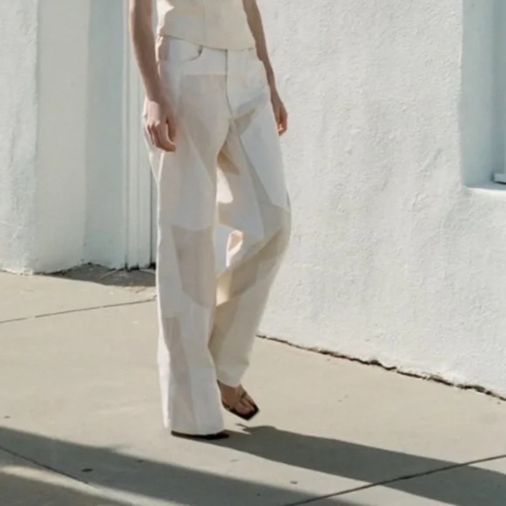 NEW Zara Patchwork Jeans